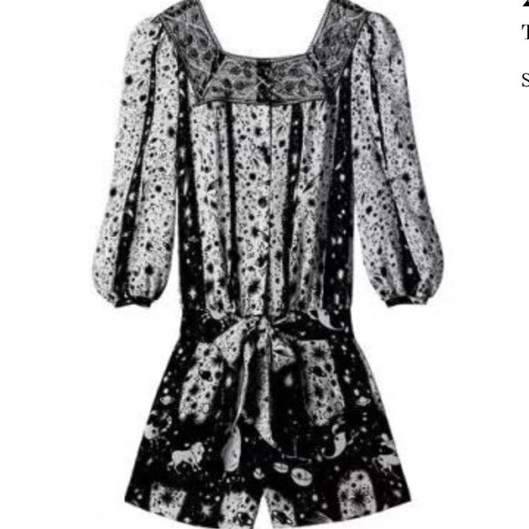 ✨ RARE Anna Sui Zodiac Silk Romper ❣️ Spring 2009 Runway / Sample ✨ - Picture 7 of 14